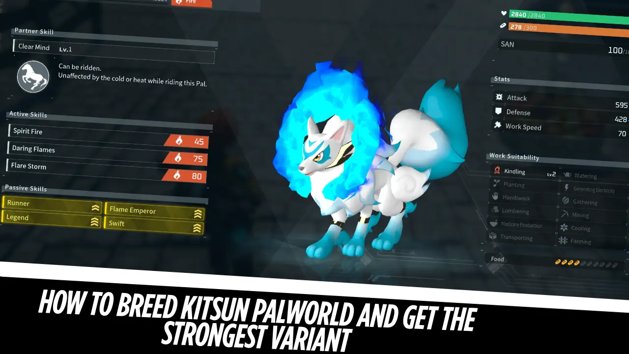 How to Breed Kitsun Palworld and Get the Strongest Variant
